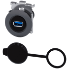 SIEMENS - SIE3SU19600GA800AA0 Interfaccia USB, 30 mm, in metallo opaco, colore grigio sabbia