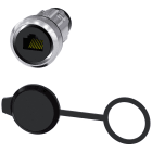 SIEMENS - SIE3SU19500GB800AA0 Interfaccia RJ45, 22 mm, in metallo lucido, colore argento