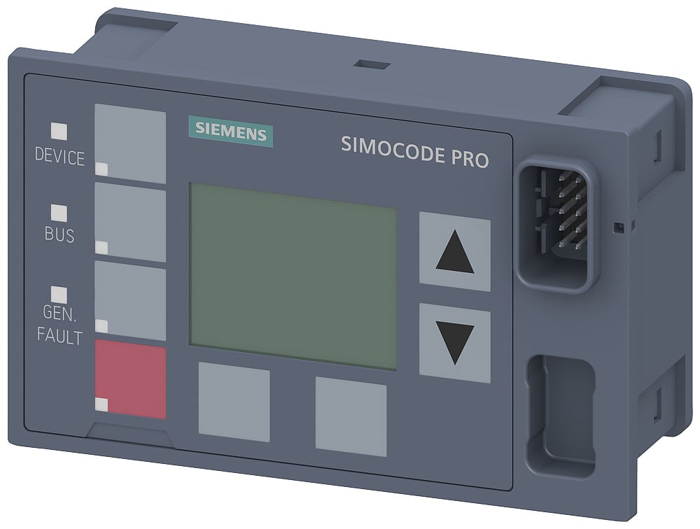 SIEMENS - SIE3UF72101AA010 Pannello operatore con display, per SIMOCODE pro V, incasso in porta di quadro elettrico