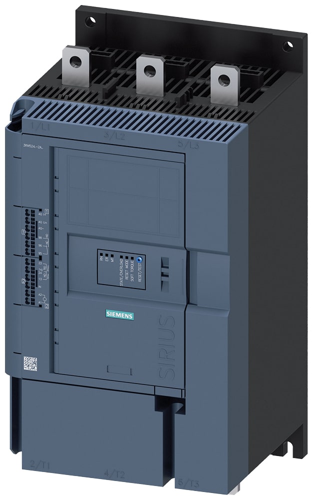 SIEMENS - SIE3RW52482AC14 SIRIUS softstarter 200 ... 480 V 38 A, AC/DC 24 V, morsetti a vite, ingresso termistore