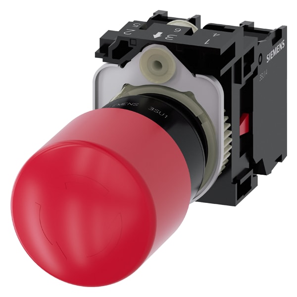 SIEMENS SIE3SU11001GB201PA0 PULS FUNG EM 30MM SBL ROT 1NC1NC VITE