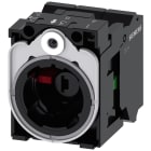 SIEMENS - SIE3SU15511AB503MA0 Supporto per 3 moduli, in plastica/metallo, 1 NO, 1 NC, modulo LED, blu, AC/DC 24 V