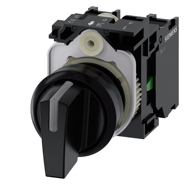 SIEMENS SIE3SU11002BL101NA0 SELETTORE A MANOP. I-O-II, NERO