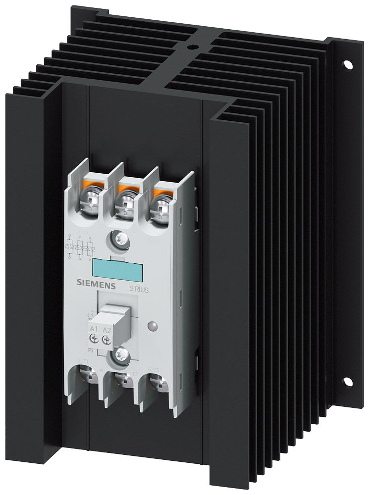 SIEMENS - SIE3RF24503AC55 Contattore statico 3RF2, trifase AC-51 50 A 48 ... 600 V/AC 230 V, controllato a 3 fasi