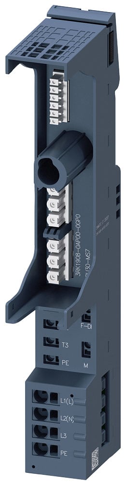SIEMENS - SIE3RK19080AP000GP0 Base Unit ET 200SP con alimentazione F-DI per avviatori motore con alimentazione 500 V