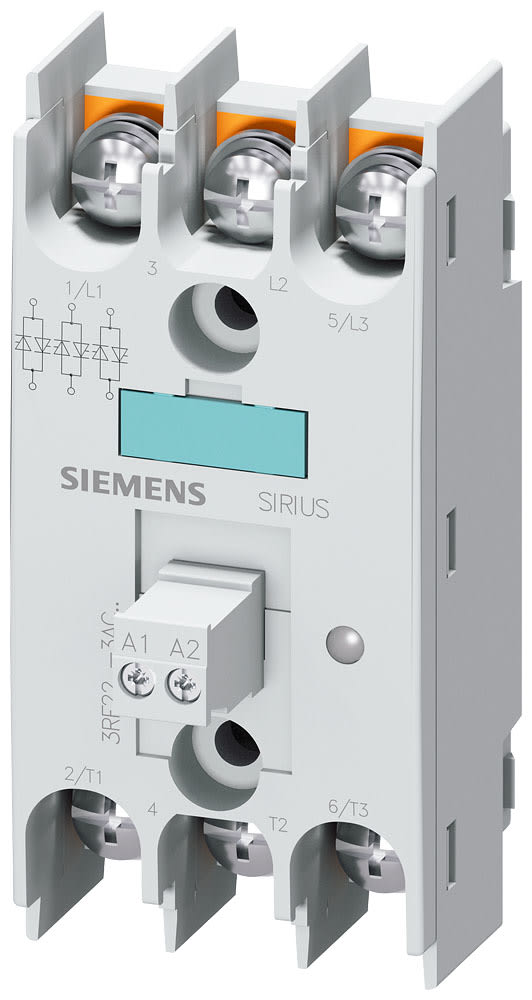 SIEMENS - SIE3RF22553AC45 Relè statico 2RF2, trifase, 55 A 48 ... 600 V/DC 4 ... 30 V, controllato a 3 fasi