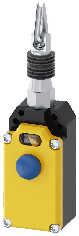 SIEMENS - SIE3SE71501BH00 Interruttore a fune, custodia in metallo, 2 x M20 x 1,5, 1NO+2NC, con blocco EN ISO 13850