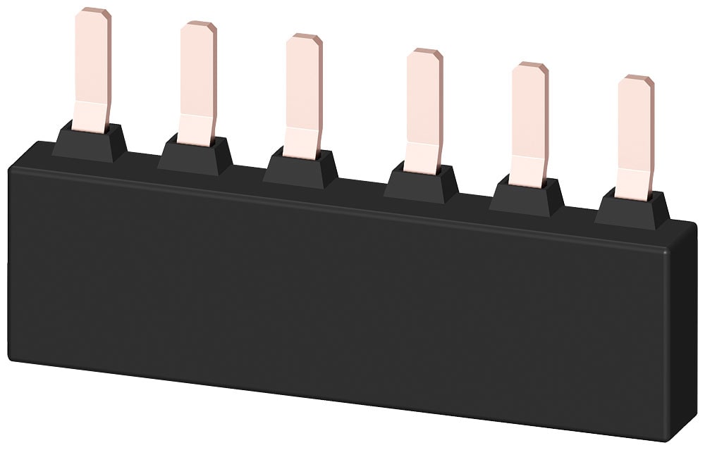 SIEMENS - SIE3RV19351A Sbarra collettrice trifase per 2 interruttori automatici S2, interdistanza modulare: 55 mm