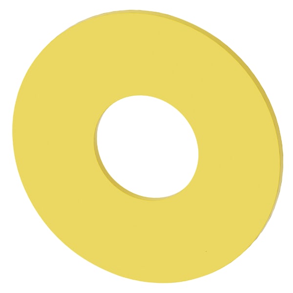 SIEMENS SIE3SU19000BN310AA0 EMERGENCY STOP BACKING PLATE, YELLOW