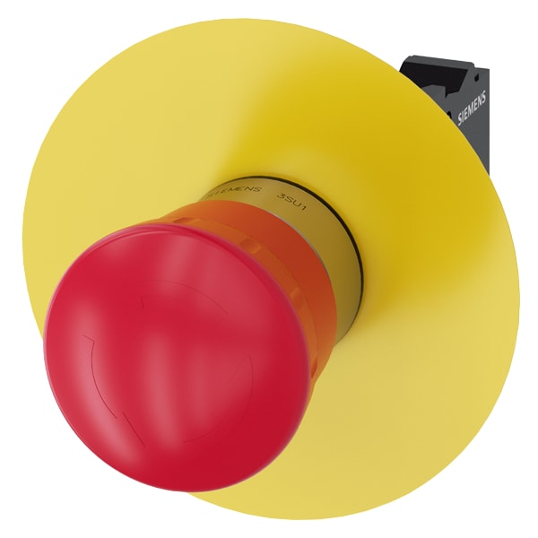 SIEMENS SIE3SU11501HB203CF0 PULS. A FUNGO ARR. EMERG., 40MM, ROSSO