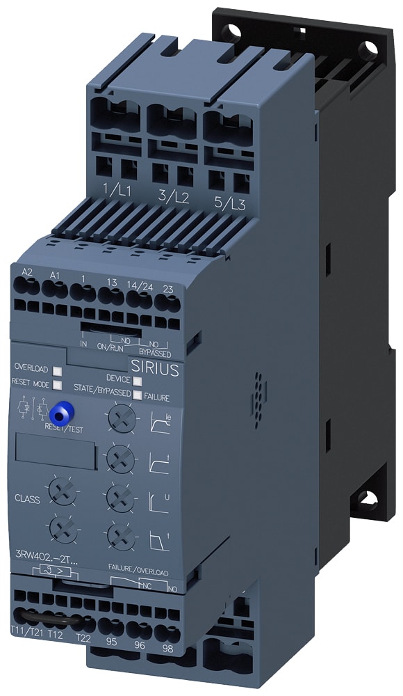 SIEMENS - SIE3RW40262TB05 Softstarter S0, 25 A, 15 kW/500 V, 40 gradi, AC 400 ... 600 V, AC/DC 24 V