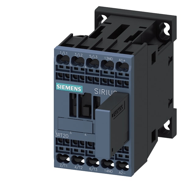SIEMENS SIE3RT20152QB41 CONTINT.3KW,1L,DC 24V,DIODI 3P S00,ML
