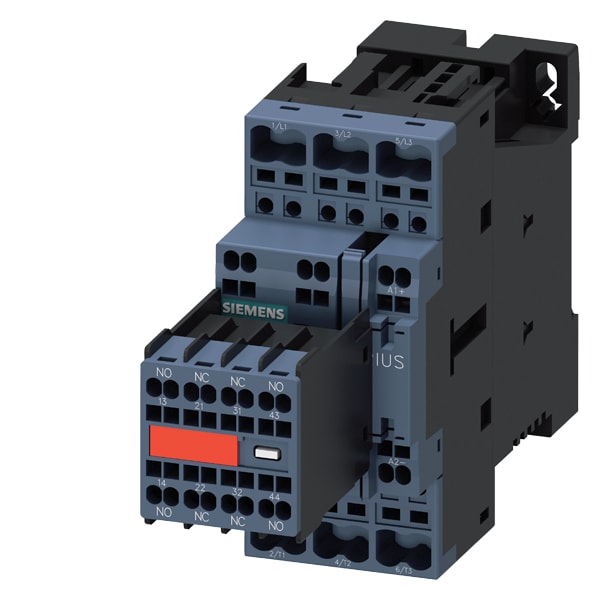SIEMENS SIE3RT20262FB443MA0 CONT11KW,2L,2R,DC 24V,,DIODO S0 ML
