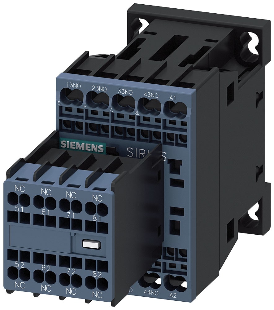 SIEMENS - SIE3RH23442AF00 Contattore ausiliario, 4NO+4NC, AC 110 V, 50/60 Hz, S00, morsetti a molla