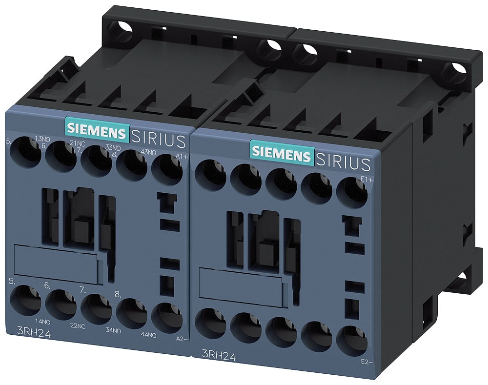 SIEMENS - SIE3RH24311BM40 Contattore ausiliario, 3NO+1NC, DC 220 V, S00, morsetti a vite