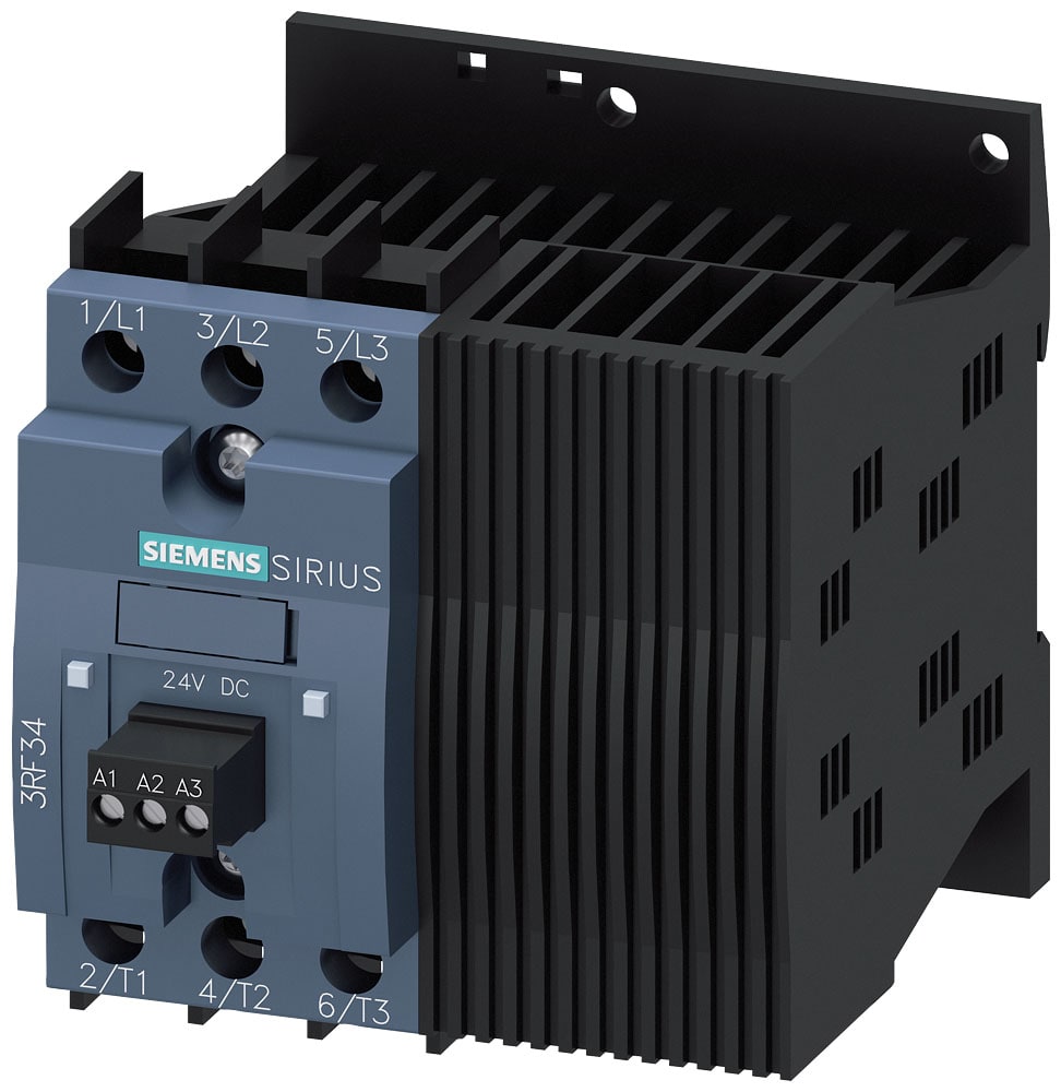 SIEMENS - SIE3RF34101BD04 Contattore statico 3RF3, trifase AC-53 7,4 A 48 ... 480 V/DC 24 V
