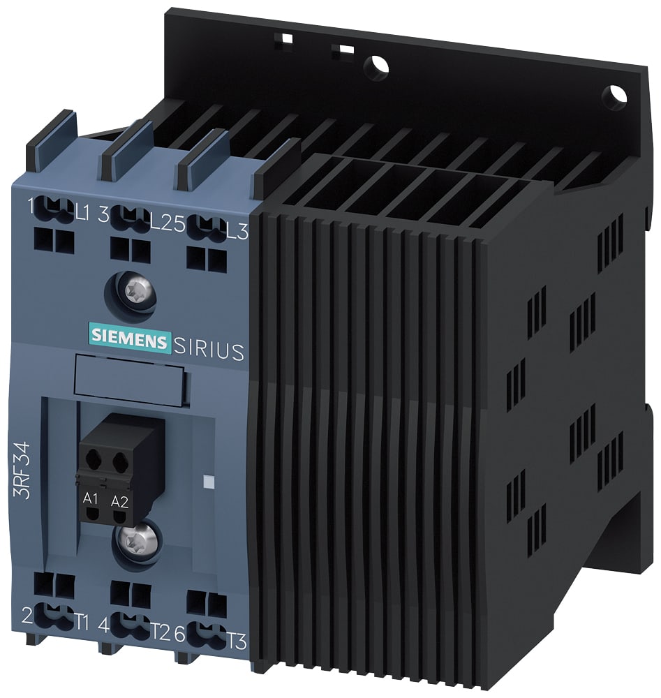 SIEMENS - SIE3RF34102BB06 Contattore statico 3RF3, trifase AC-53 9,2 A 48 ... 600V/DC 24 V, controllato a 2 fasi