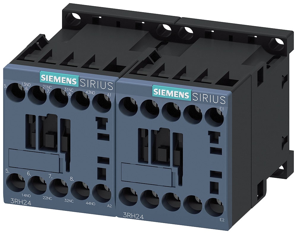 SIEMENS - SIE3RH24221AB00 Contattore ausiliario 2NO+2NC, AC 24 V, 50/60 Hz, S00, morsetti a vite