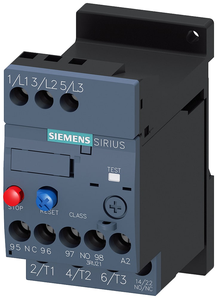 SIEMENS - SIE3RU21161KB1 Relè di sovraccarico 9,0 ... 12,5 A per protezione motore, S00, Class 10