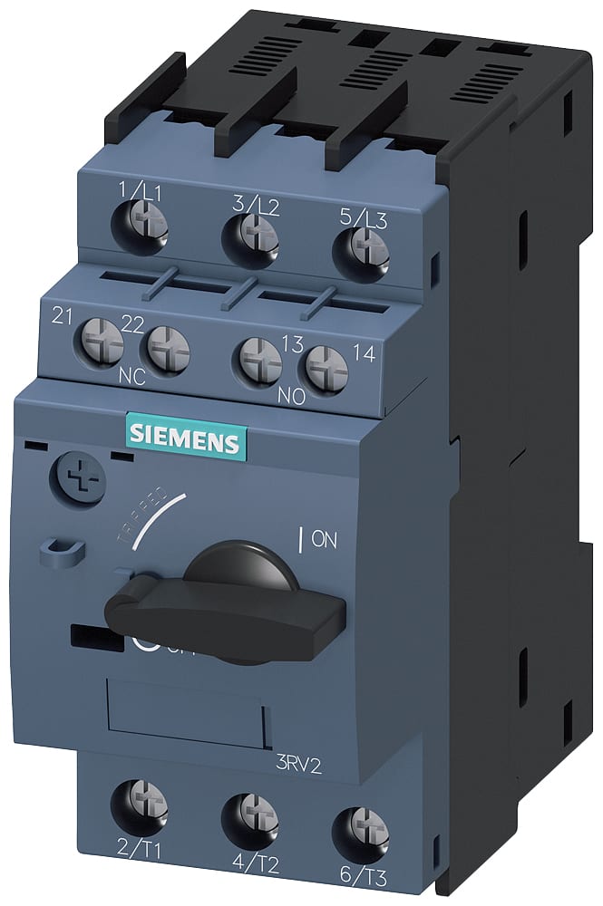 SIEMENS - SIE3RV20111JA15 Interruttore automatico, S00, protezione motore, Class 10, sganciatore A 7 ... 10 A, sganciatore N 130 A