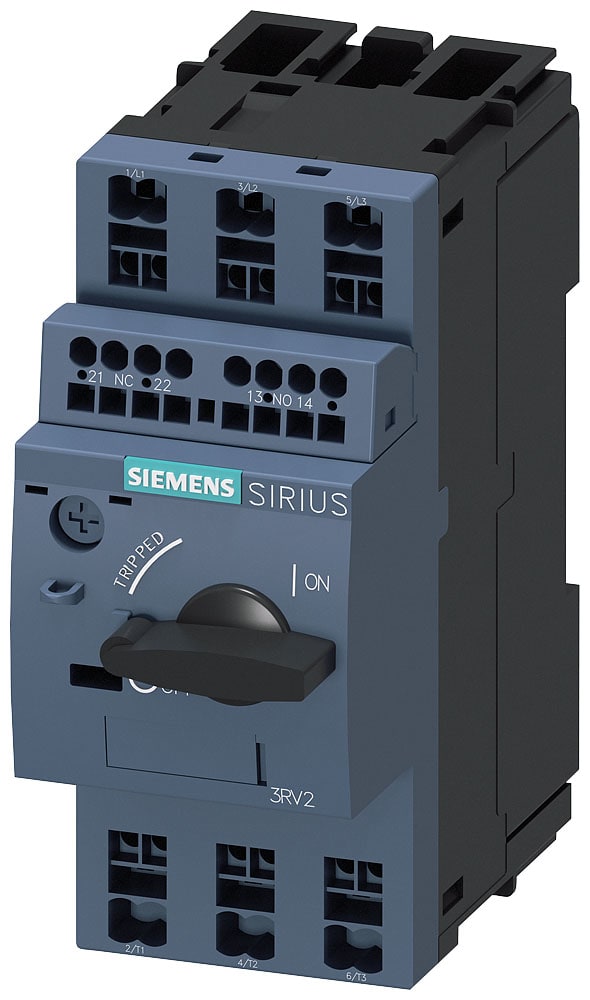 SIEMENS - SIE3RV20111JA25 Interruttore automatico, S00, protezione motore, Class 10, sganciatore A 7 ... 10 A, sganciatore N 130 A