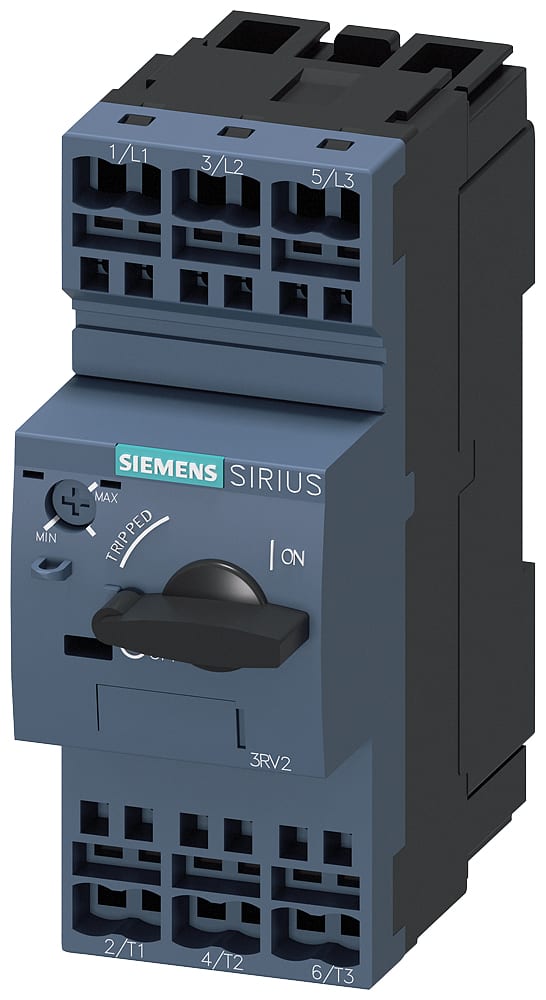 SIEMENS - SIE3RV20210KA20 Interruttore automatico, S0, protezione motore, Class 10, sganciatore A 0,9 ... 1,25 A, sganciatore N 16 A