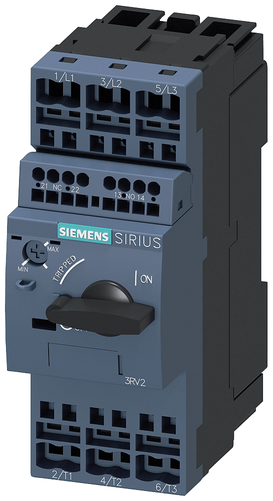 SIEMENS - SIE3RV20214CA25 Interruttore automatico, S0, protezione motore, Class 10, sganciatore A 17 ... 22 A, sganciatore N 286 A