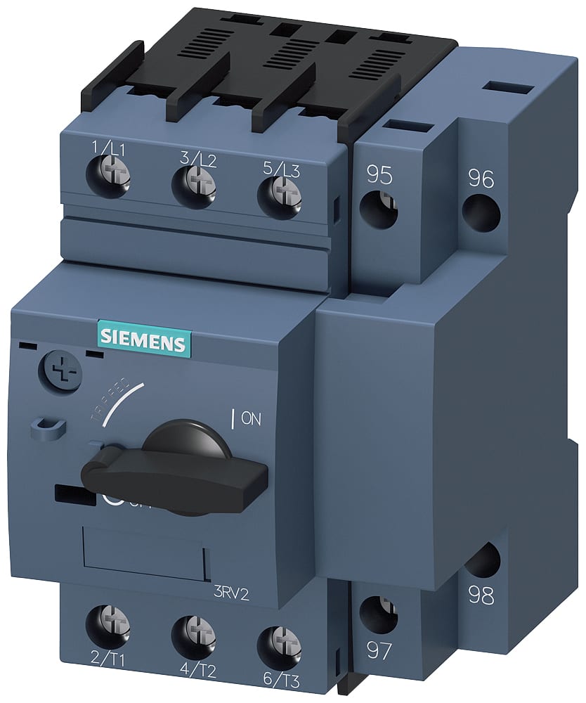 SIEMENS - SIE3RV21110GA10 Interruttore automatico, S00, protezione motore, Class 10, sganciatore A 0,45 ... 0,63 A, sganciatore N 8,2 A