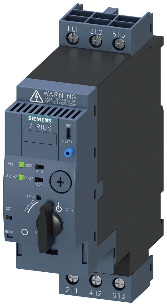 SIEMENS - SIE3RA61201CB34 SIRIUS Partenza compatta avviatore diretto 690 V, AC/DC 24 V, 50 ... 60 Hz, 1 ... 4 A