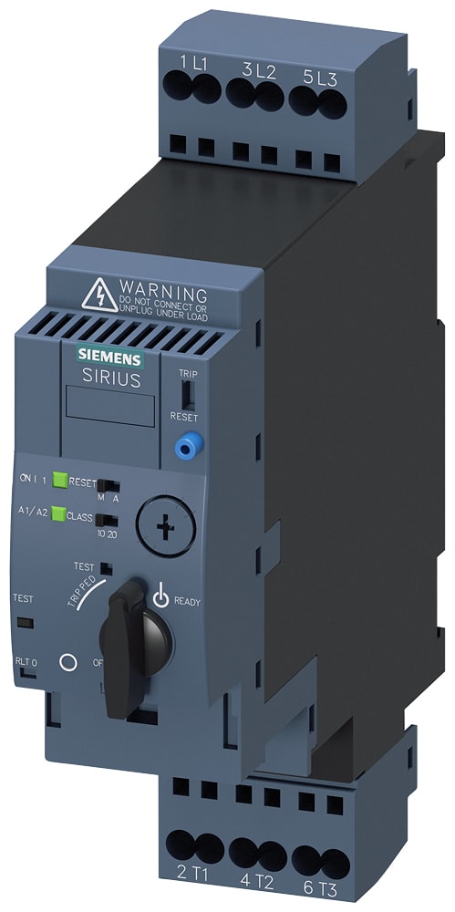 SIEMENS - SIE3RA61202DB34 SIRIUS Partenza compatta avviatore diretto 690 V, AC/DC 24 V, 50 ... 60 Hz, 3 ... 12 A