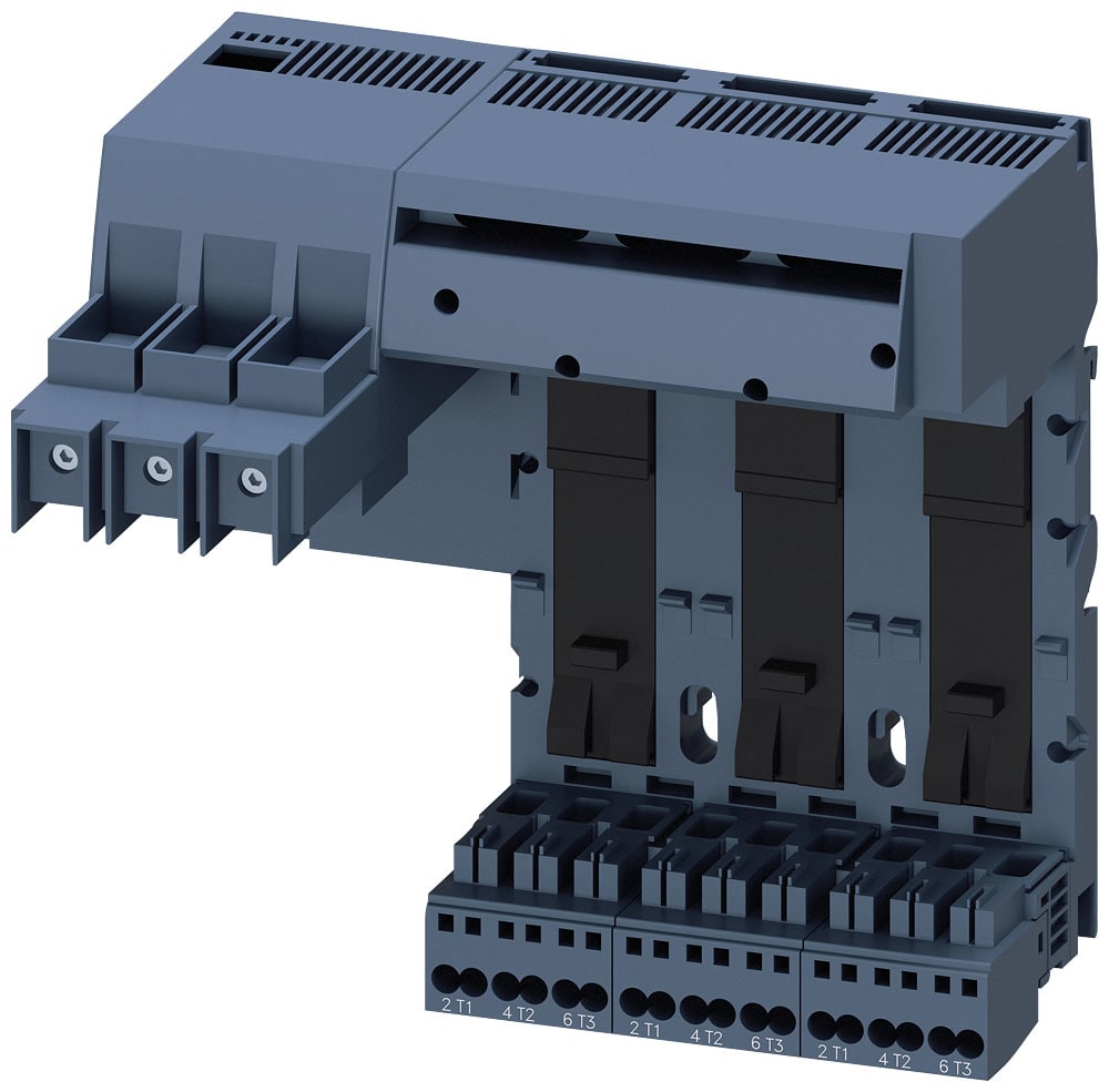 SIEMENS - SIE3RA68138AC Base di alimentazione a sinistra, collegamento del circuito principale: ingresso vite, molla 3