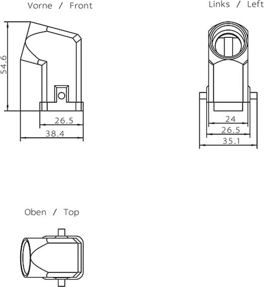 SIEMENS SIE6GK19050CD00 ECOFAST HYBRID PLUG ANGLED