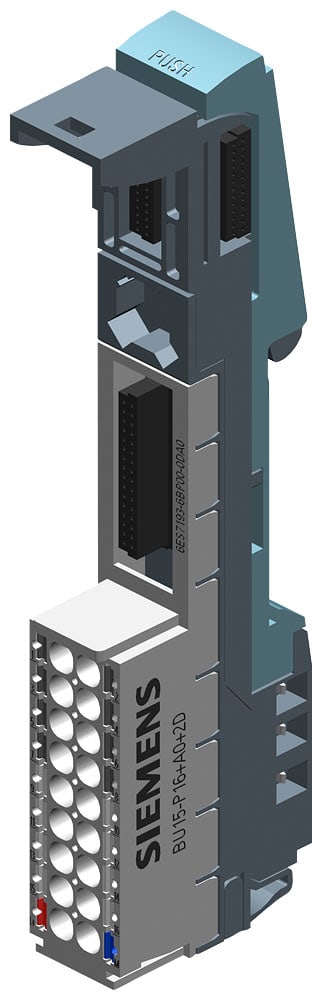 SIEMENS SIE6AG21936BP004DA0 SIPLUS ET 200SP BU15-P16+A0+2D TX RAIL
