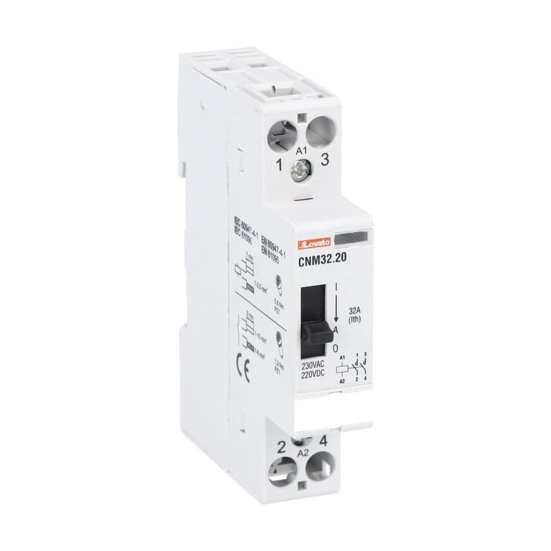 LOVATO - LOVCNM3220012 CONTATTORE MOD. 1M 32A AC1 2P 12V MAN