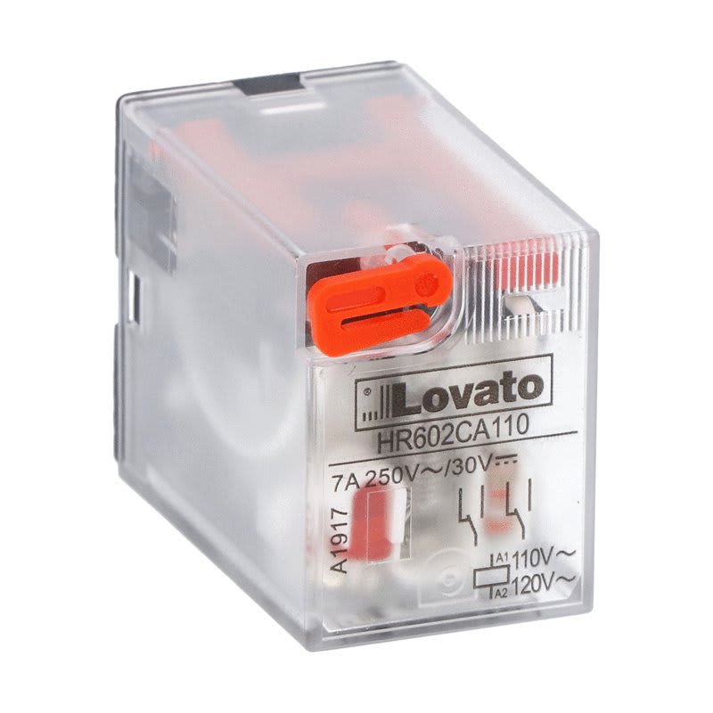 LOVATO - LOVHR602CA110 RELE INDUSTRIALE 2SC 7A 110VAC +LED