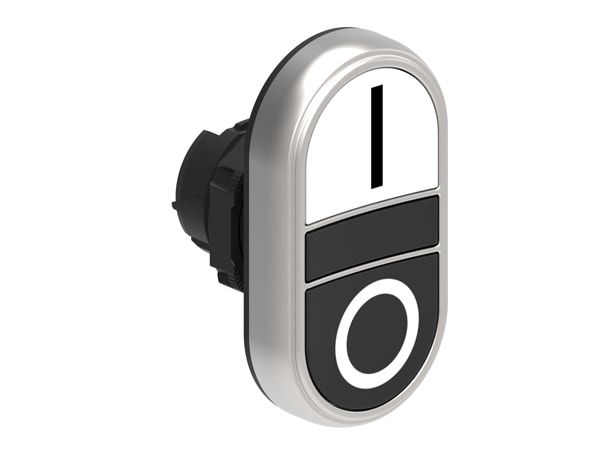 LOVATO - LOVLPCB7124 PULSANTI DOPPI RASATI B/N I-O