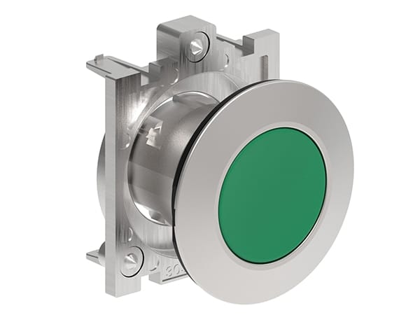 LOVATO - LOVLPFB103 PULSANTE A FILO MET.RASATO VERDE