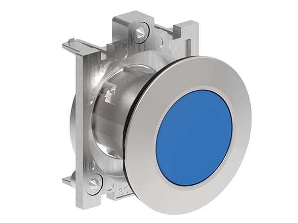 LOVATO - LOVLPFB106 PULSANTE A FILO MET.RASATO BLU