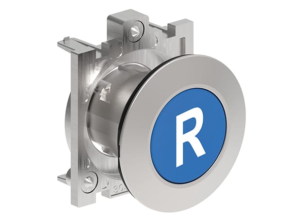 LOVATO LOVLPFB1176 PULSANTE A FILO MET.RASATO R BLU