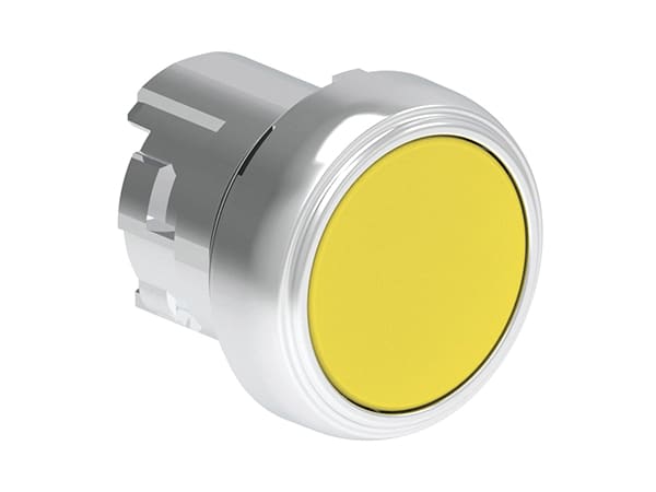 LOVATO - LOVLPSB105 PULSANTE MET. RASATO GIALLO