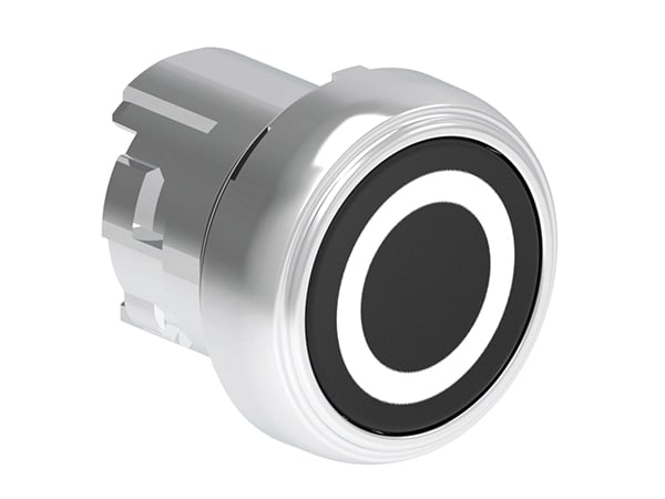 LOVATO LOVLPSB1102 PULSANTE MET. RASATO O NERO