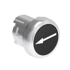 LOVATO LOVLPSB1142 PULSANTE MET.RASATO FR.DX-SX NERO