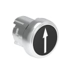 LOVATO - LOVLPSB1152 PULSANTE MET. RASATO FR.SU-GIU NERO