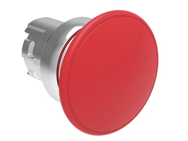 LOVATO - LOVLPSB6144 PULSANTE MET. FUNGO 40MM ROSSO IMPULSO