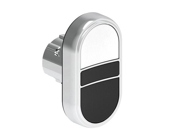 LOVATO LOVLPSB7114 PULS.MET.DOPPIO RASATO BIANCO/NERO
