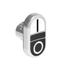 LOVATO LOVLPSB7124 PULS.MET.DOPPIO RASATO BIANCO/NERO I-O