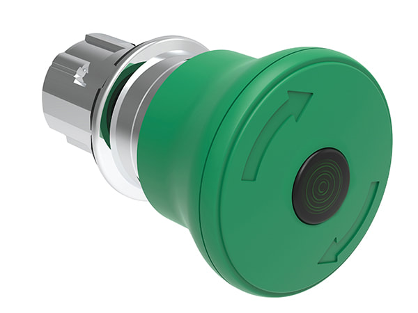 LOVATO LOVLPSBL6643 PULS.LUM.FUNGO 40MM VERDE SG.ROT.