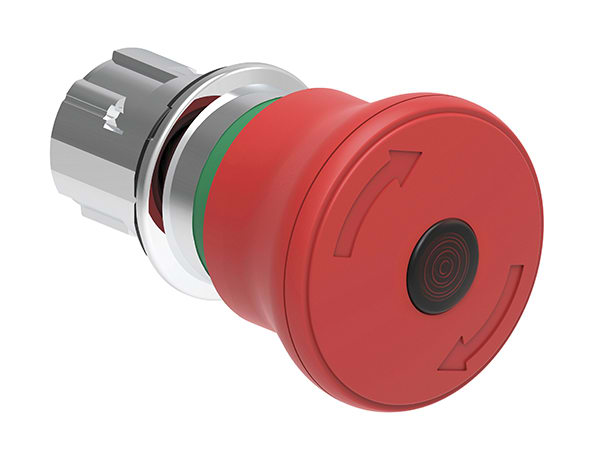LOVATO - LOVLPSBL6644 PUL.LUM.FUNGO 40MM ROSSO SG.ROT.ISO13850