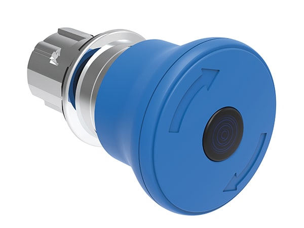 LOVATO LOVLPSBL6646 PULS.LUM.FUNGO 40MM BLU SG.ROT.