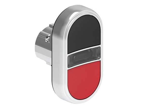 LOVATO LOVLPSBL7112 PULS.LUM.MET.DOPPIO RAS.NERO/ROSSO